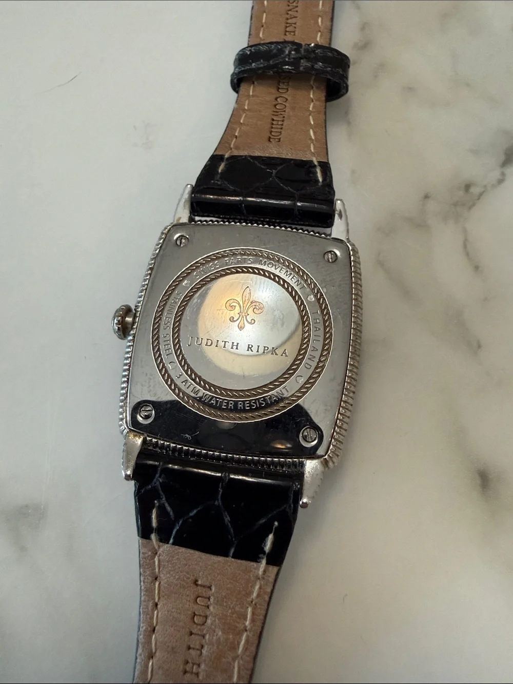 Judith Ripka Monaco watch with stainless steel case